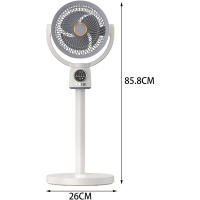 Ventilador de suelo eléctrico con circulación de aire, USB, con luz nocturna, control remoto, temporizador para el hogar, altura ajustable - details 10