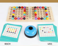 Juego Educativo De Tablero De Palos Para Niños Y Niñas Juego De Alineación Y Sorting De Bolas Para Desarrollar Habilidades Motoras Finas Juego De 2 Jugadores Para Niños Menores De 12 Años - details 6