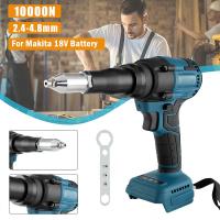 Pistola De Remache Eléctrica Portátil De Alta Potencia Sin Cable 3.2mm-4.8mm Con Luz LED Para Batería Makita Y Destornillador - details 0