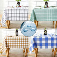 Mantel De PVC Grueso Y Rectangular Con Diseño De Cuadrícula Impermeable Y Resistente Al Aceite Para Cocina Y Comedor En Casa - details 3