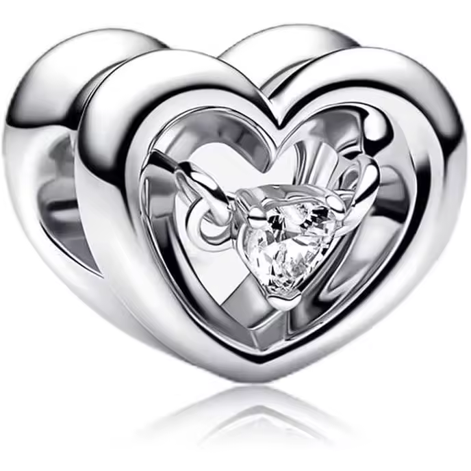 Jewelry Best Mom Heart Beads fit Bracelet Necklace for Woman Girls,Pendant Beads with Cubic Zirconia,Happy Birthday Christmas Halloween Valentine's Day Gifts - 1