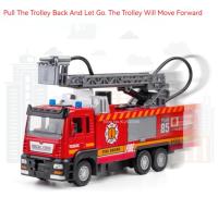 Camión Escala 1/32 Con Luz Y Música Juguete De Rescate De Bomberos Con Rojellera Regalo Para Niños Simulación De Metal Para Jóvenes Y Adultos - details 4