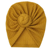 Gorro De Bebé Crochet Tejido Solido Para Niños Y Niñas Nuevos Recién Nacidos 3M-5T Bufanda De Cabeza Para Niños Y Niñas - details 10