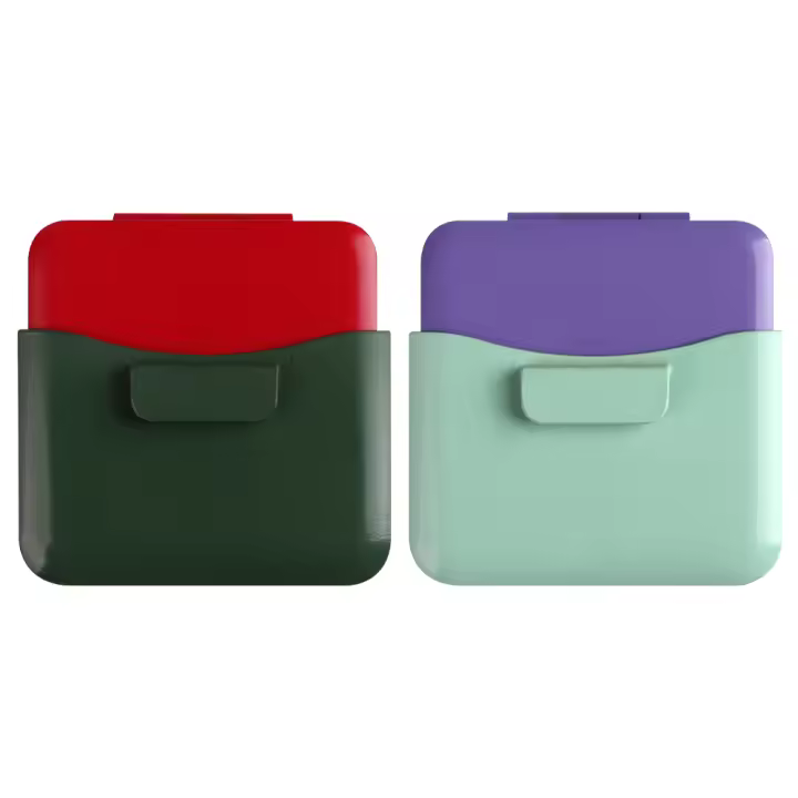 SeamiArt Caja De Pintura Acrílica Portátil Para Viajes Con Paleta Y Compartment Para Mini Pinturas Algodón Seco Estuche De Almacenamiento Para Suministros De Arte - 1