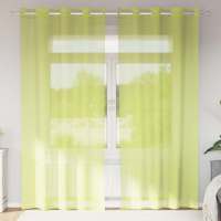 vidaXL Cortinas de gasa con ojales 2 uds en color Azul real/Crema/Morado y más | protección solar decorativa para ventanas hogar oficina dormitorio fácil de instalar - details 5
