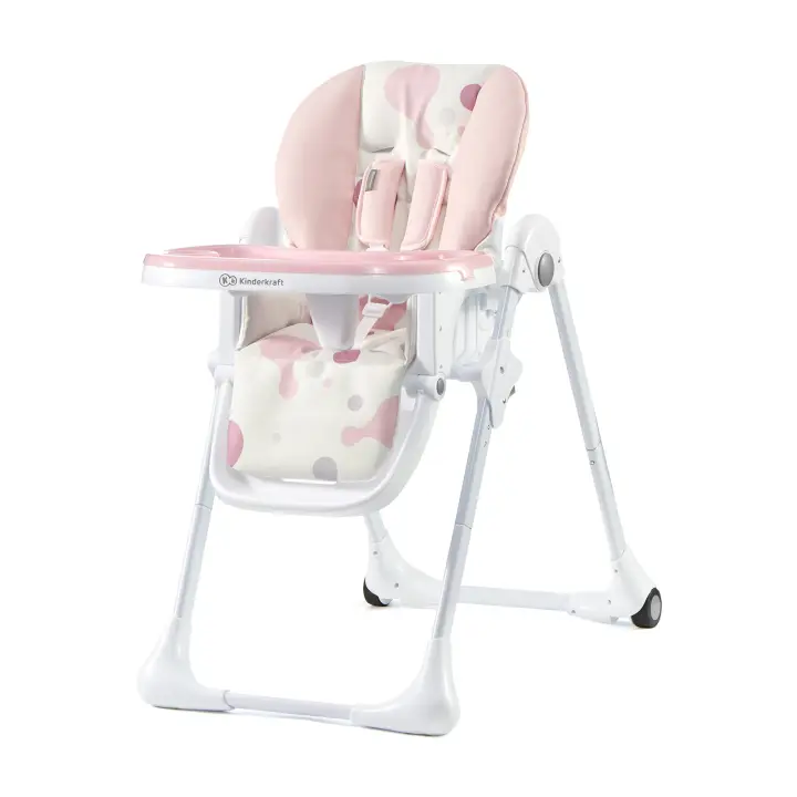 Trona bebé Yummy de Kinderkraft -  Ajustable, portatil, Plegable, Reposapiés, Bandeja, Hasta 3 años - 1