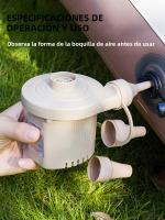 Bomba De Aire Eléctrica Portátil 2000mAh Recargable Por USB Para Inflar Y Deflar Flotadores De Piscina Y Camas De Aire Con Almacenamiento Vacío - details 2