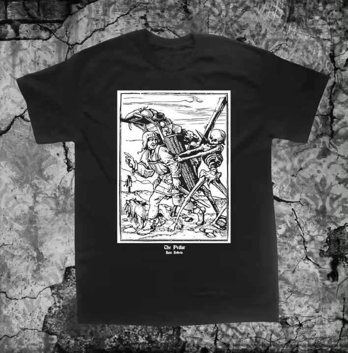 Camisa Memento Mori Con Diseño De Esqueleto Y Muerte Oculta Talla Grande Estilo Gótico Medieval Para Hombres Camiseta Transpirable Ligera Y De Secado Rápido Protección Solar Sostenible - 1