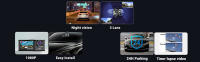 1080HP DVR Dashcam Cámara Coche, Camara Coche Vigilancia, Frontal e Interior y Trasera, 2 Pulgadas Pantalla, Soporte de Visión Nocturna Grabación en Bucle Bloqueo de una tecla - details 7