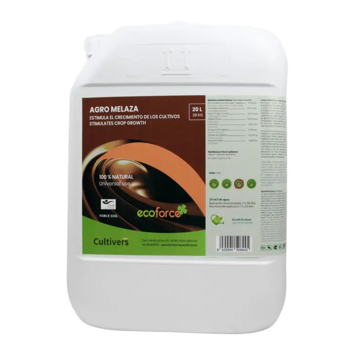 CULTIVERS Agro Melaza para Plantas Ecológica 20 L. La Melaza de Caña Estimula el crecimiento de tus cultivos. - 1