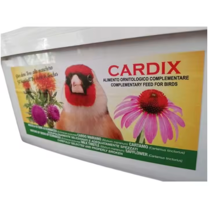 CARDIX – Mezcla Premium de Semillas Naturales (Equinácea, Cardo Mariano y Cártamo) para Aves – Apoyo Nutricional y Vitalidad – 2 kg - 1