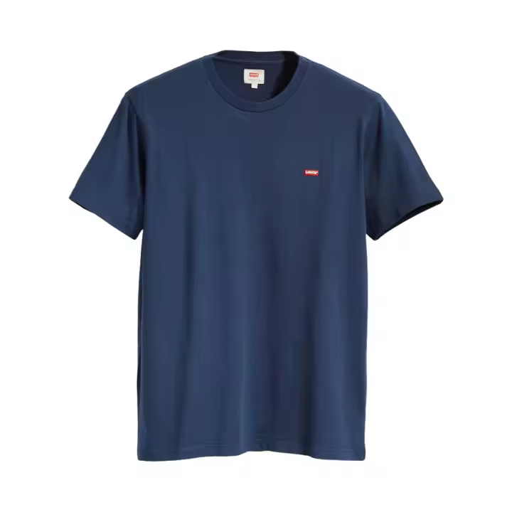 Camiseta Azul Marino Levis Housemark Original Mineral Dress Blues con Logotipo Pequeño - 1