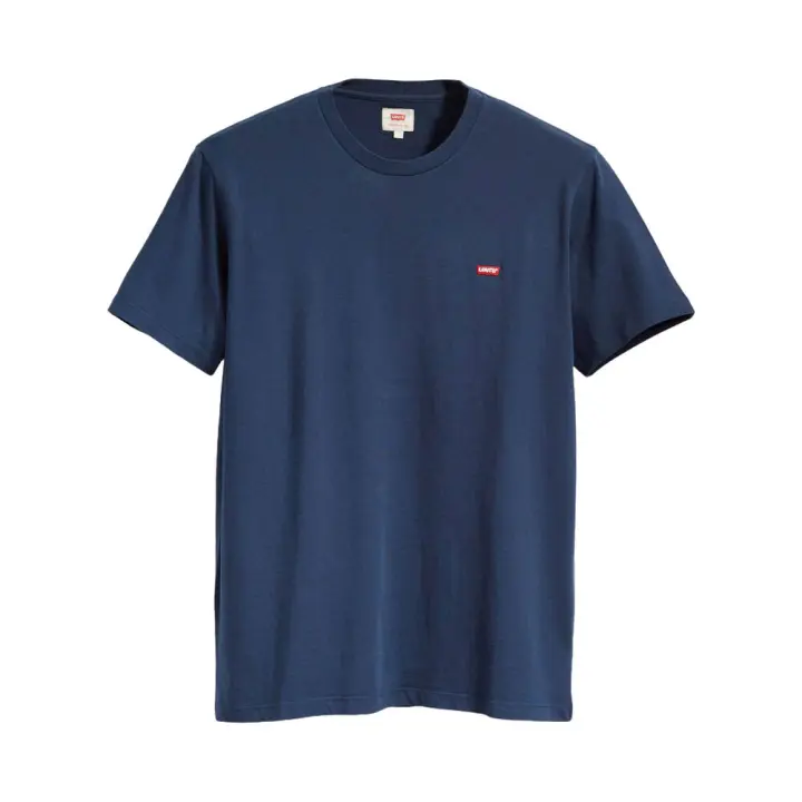 Camiseta Azul Marino Levis Housemark Original Mineral Dress Blues con Logotipo Pequeño - 1