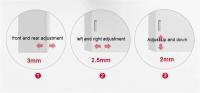 2 Pcs Hinges De Acero Inoxidable Hidráulico Amortiguador Para Puertas De Armarios Cocina Muebles Silencioso Y Suave Cierre - details 7
