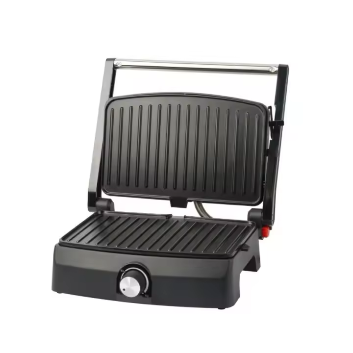 Tostador grill Emerio CG-130861 750W antiadherente + apertura 180º inox - 1