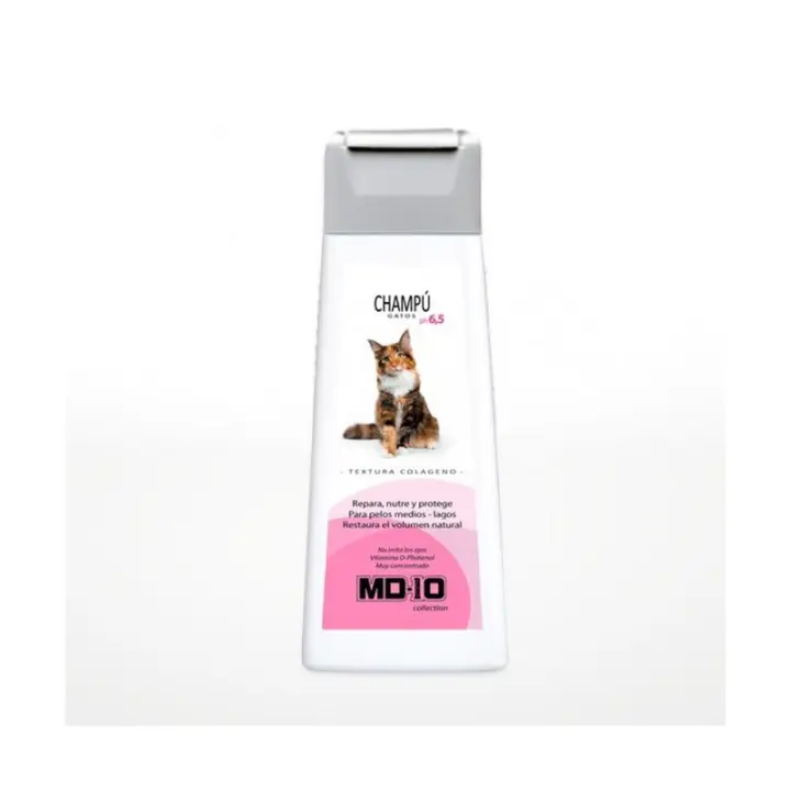 Champú para Gatos Colágeno 300ml - Repara Nutre y Protege - Pieles y Pelos Delicados - Hidratante MD-10 - 1