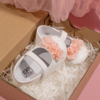 Zapatos De Princesa Para Bebés Nuevos Niñas Con Lazo Tiesa Suela Antideslizante Bajo La Boca Suave Casual Para Niñas 0-18M - details 4