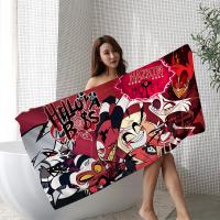 Toalla De Playa Microfibra H-Helluva Boss Terror Absorbente Rápida Secado Suave Yoga Natación Resort Escalada Toalla De Cuidado Personal Tamaño 76x182 Cm - details 1