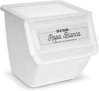 Cubo de Basura de Reciclaje - Pack 3 Cubos Apilables de Cocina con Ruedas - Capacidad 36 L - Ideal para Reciclar (Plástico - Papel - Vidrio) - details 8
