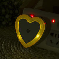 Lámpara Nocturna LED En Forma De Corazón Con Control Inalámbrico Y Sensor Mini Para Dormitorio Y Sala De Estar EU US Plug - details 5