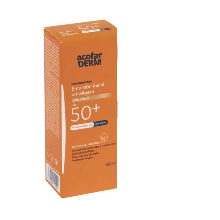 Nesira Solar Emulsión Facial Ultraligera COLOR SPF50+ 50ml Acofarma - 1