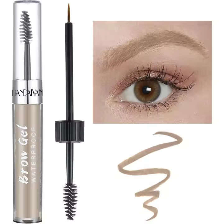 Gel para cejas, kit de tinte para cejas, pomada para cejas, pigmento resistente al agua de larga duración con pincel para maquillaje natural, tonos de cejas 01# Rubio cálido - 1