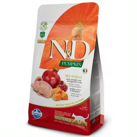 Farmina Nd Pumpkin Neutered Grain Free Codorniz Gato 5 Kg - 1