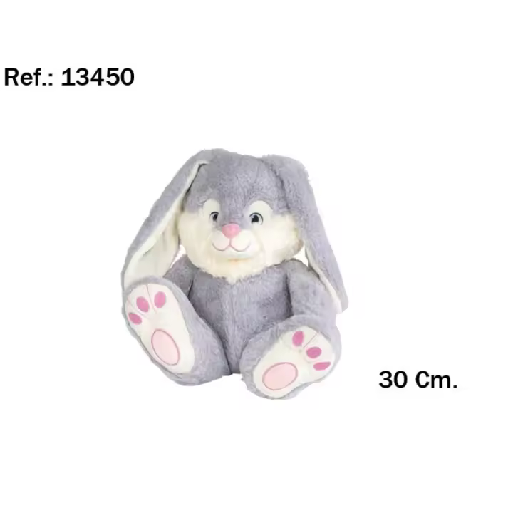 ANIMALES PELUCHE SOFT 30CM-TIGRE,ELEFANTE,CONEJO,OSO PANDA,JIRAFA - 1
