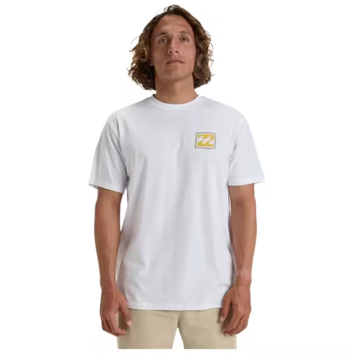 Camiseta de Manga Corta Billabong Crayon Wave para hombre en color blanco - 1
