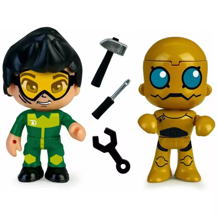 Pinypon Action 2 Figuras Robot Y Mecanic para niños a partir de cuatro años - 1