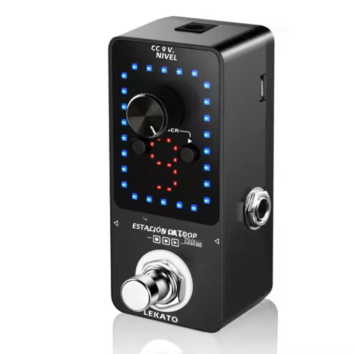 Pedal De Efectos Para Guitarra LEKATO Looper Con 9 Bucles Y Tiempo De Grabación De 40 Minutos Estación De Bucles Con Tuner Deportes Musicales - 1
