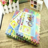 36pcs Multi-Colored Children's Training Puzzles with Alphabets and Numbers Play Mat for Floor Protection Training 12 x 12cm - details 1