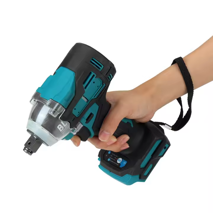 Llave De Impacto Eléctrica Sin Escobillas 1200N.m Con Eje Vacío De 1/2 Para Taladro Sin Cable Makita 18V Herramienta De Tornillería - 1