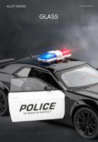 Dodge Challenger SRT Police Car 1:22 Escala Coche De Metal Diecast Regalo Para Niños Decoración Vehículo Juguetes C385 - details 7