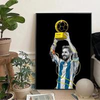 Póster De Pared De Tela De Linoel Messi Estrella Del Fútbol Decoración De Hogar De Alta Calidad Para Club Bar Dormitorio Estudio - details 2