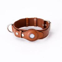 Collar De Cuero Para Perro Con Diseño De Lujo Ajustable Con Porta-Airtag Para Posicionamiento Cuello Del Gato Accesorios De Moda Para Mascotas - details 10