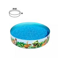 Piscina infantil hinchable Inflable Reutilizable redonda 122cmx25cm,183cmX38cm,MAS DE 2 AÑOS,cm,fespu - details 3