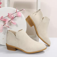 SP Zapatos de mujer de talla Grande otoño 2012 Botas de ante para Mujer Botas Chelsea Martin para Mujer Botas Cortas y Botas desnudas de estilo Británico, - details 1