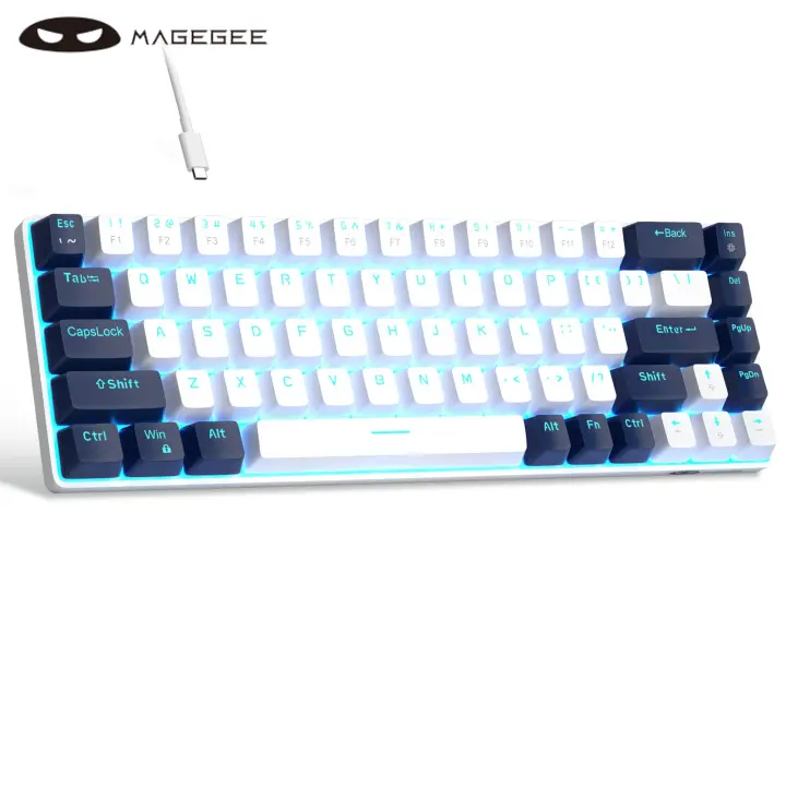 Teclado Mecánico Portátil MageGee 60% MK-Box Con Iluminación LED Compacto De 68 Teclas Para Oficina Y Juegos En Windows PC - 1