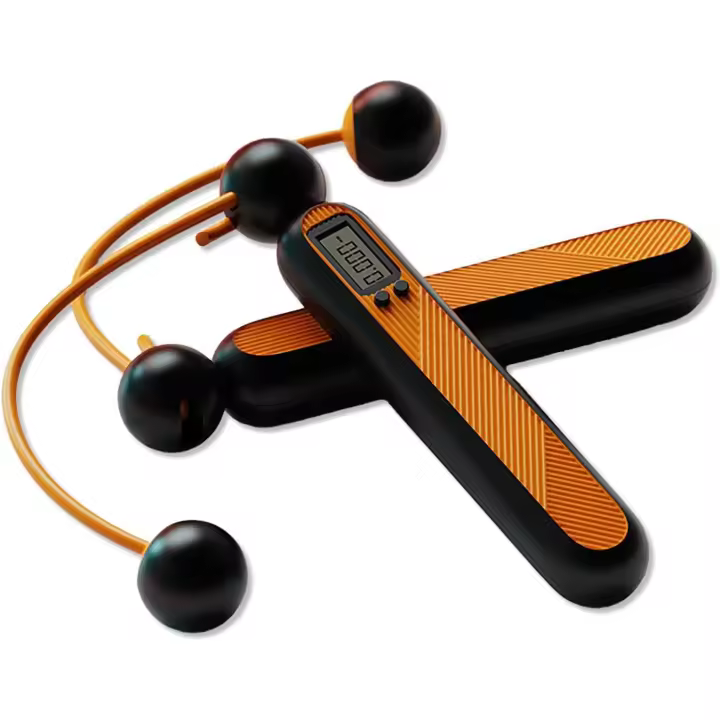 Cuerda de salto sin cuerda de peso extraíble, con contador, cuerda de salto sin cuerda de entrenamiento para adultos, equipada con cuerda de fitness de PVC 3m, adecuada para boxeo cruzado de velocidad interior o exterior para hombres y mujeres - 1