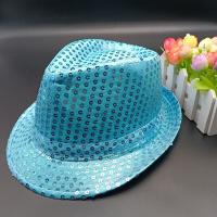 Gorro De Jazz Para Hombres Y Mujeres Decorado Con Lentejuelas Para Performance En Escenario Fiesta Y Vacaciones Material De Poliéster - details 2