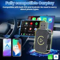 Adaptador Inalámbrico Carplay, Adaptador Carplay Inalambrico, para Android 11 y Versiones Superiores de iPhone iOS 10, para Vehículos con CarPlay/Android Auto Cableado - details 1