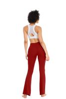 Pantalones De Yoga Para Mujer Con Cintura Alta Y Pierna Flare Cross over Leggings De Piso Ancho Para Gimnasio Y Ropa Casual - details 12