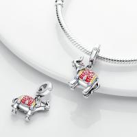 Encantos De Plata De Ley 925 Para Joyería DIY Con Encantos De Gatos Perros Elefantes Indianos Estrellas Y Lunas Para Cumpleaños De Mujeres - details 8
