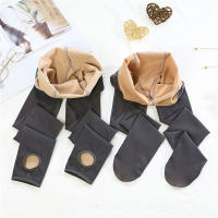 Pantimedias Calientes De Verano Otoño Invierno Para Mujer Negro Elásticas Superiores Moda Casual Terciopelo Grueso Pantimedias - details 7