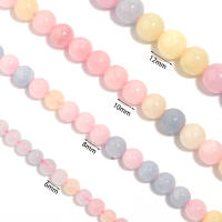 1 Hilo De Piedras Morganita Naturales Redondas Suaves Para Creación De Joyería Collares Pulseras DIY Tamaños 6/8/10/12mm - details 0