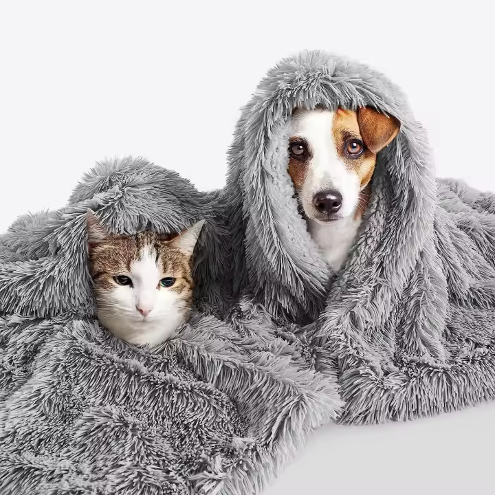 Manta De Peluche Para Mascotas Cama De Perro Doble Capa Calor Para Pequeños Medianos Y Grandes Canes Y Gatos Almohadilla De Sofá Colchón Matrícula Para Dormir - 1
