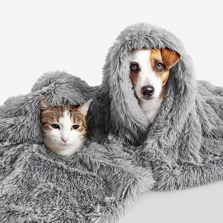 Manta De Peluche Para Mascotas Cama De Perro Doble Capa Calor Para Pequeños Medianos Y Grandes Canes Y Gatos Almohadilla De Sofá Colchón Matrícula Para Dormir - 1