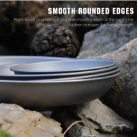 Tiartisan Plato De Titanio Ultraligero Portátil Para Camping Al Aire Libre 220mm Extra Grande Para Ensalada Y Comida Postre Sin Plegar - details 8