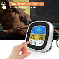 Termómetro De Cocina Digital Táctil Para Carne Y Barbacoa Medidor De Temperatura De Alimentos Herramienta De Cocción Timer Para Steaks 1PC - details 0